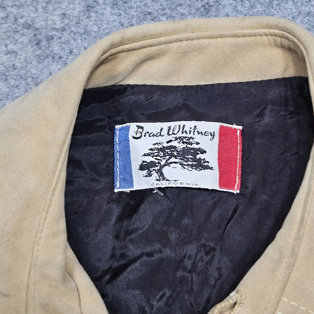 Vintage Brad Whitney Leather Shooting Sport Coat‎ Jacket Mens Size 40 S/M